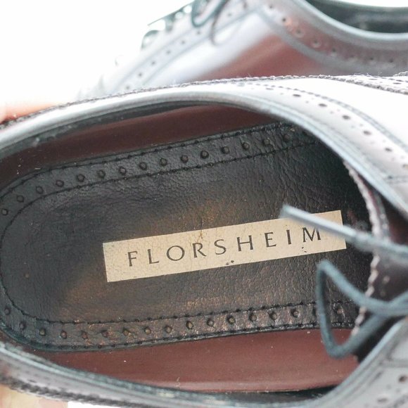 FLORSHEIM Brown Leather Wingtip Oxfords Dress Shoe main image 8